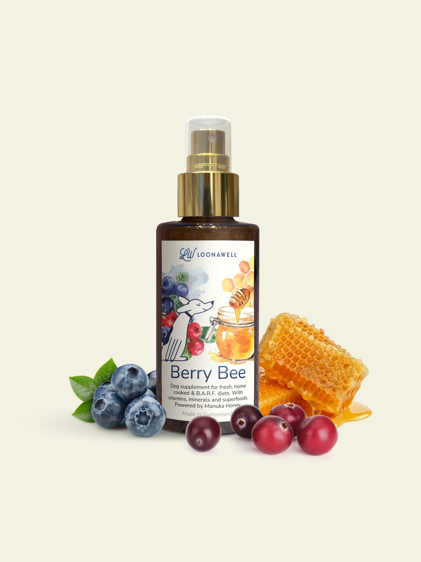 LOONAWELL_Dog_Supplement_Berry_Bee_with_Manuka_Honey